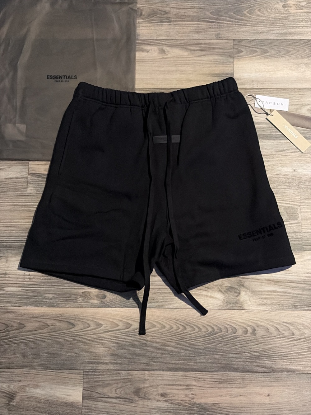 Black Fear Of God Essentials Pacsun Shorts